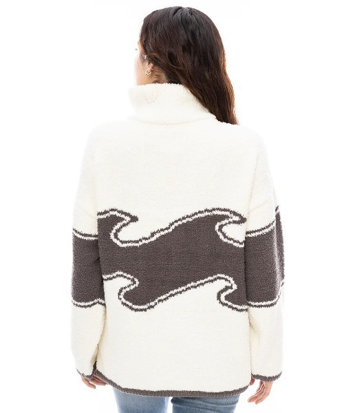 ニット セーター BILLABONG レディース BOA HALF ZIP SWEATER セーター/ビラボンウェーブアイコンオーバーサイズシルエット BILLABONG ニット セーター レディース BOA HALF ZIP SWEATER