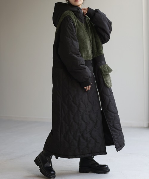 HUG.U（ハグユー） ma1 ma-1 リバーシブルロングMA-1 レディース