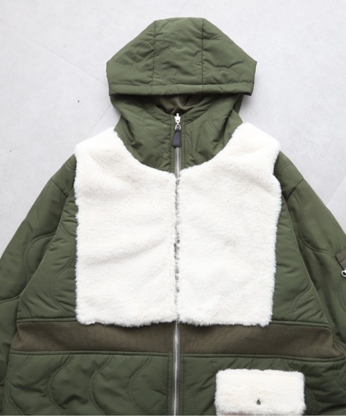 HUG.U（ハグユー） ma1 ma-1 リバーシブルロングMA-1 レディース