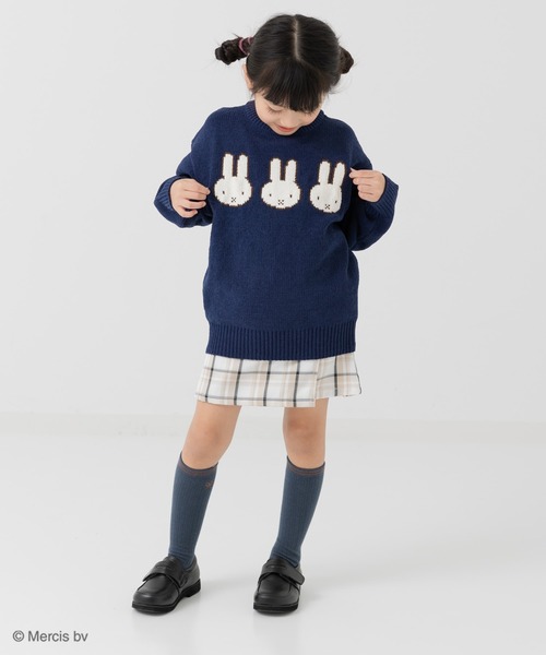 と*ぴ様  × miffy 襟付き ニット セーター Sサイズ Miffy（ミッフィー） ニット セーター モールニットセーター キッズ