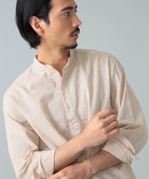 GUY ROVER ワイドカラーリネンシャツ 　XL 楽天市場】【FINAL SALE】GUY ROVER【ギローバー】バンドカラー