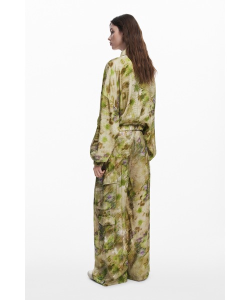 ミリタリージャケット モッズコート 「Desigual×Collina Strada」タイダイグラデーション オーバーサイズジャケット レディースの画像