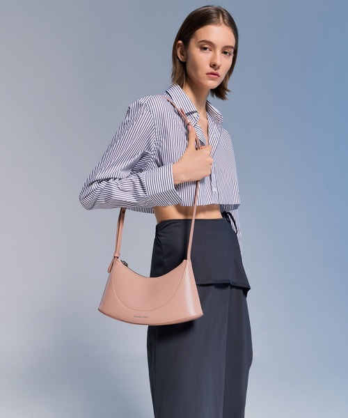 CHARLES & KEITH♡ Sigrid シグリッド ショルダーバッグ Sigrid シグリッド ショルダーバッグ - ノワール | CHARLES