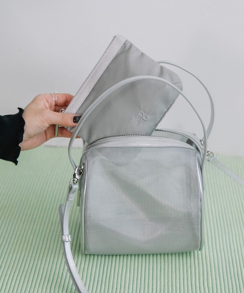 Beau're ボストンバッグ BEAURE ヴュレ 2WAY ドラム型 メッシュ