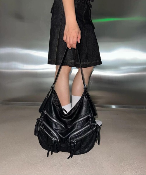 FREE STYLISTS ショルダーバッグ バッグ Y2K ハーフムーン多ポケット