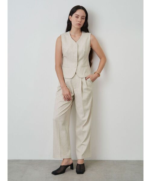 ELENDEEK（エレンディーク） パンツ スラブヤーンワイドパンツ