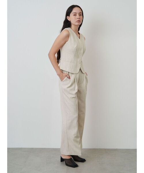 ELENDEEK（エレンディーク） パンツ スラブヤーンワイドパンツ