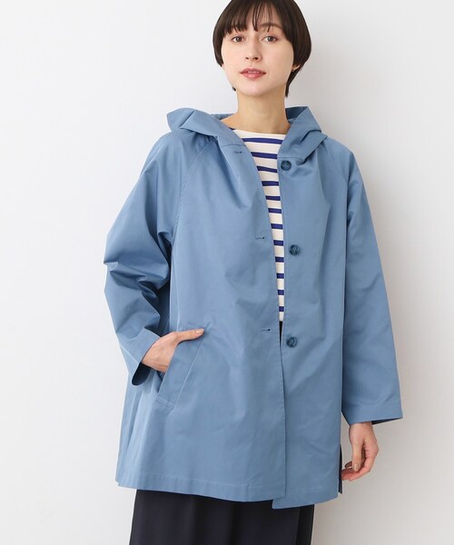 Dessin（デッサン） コート アウター 「洗える」フーデッドハーフ