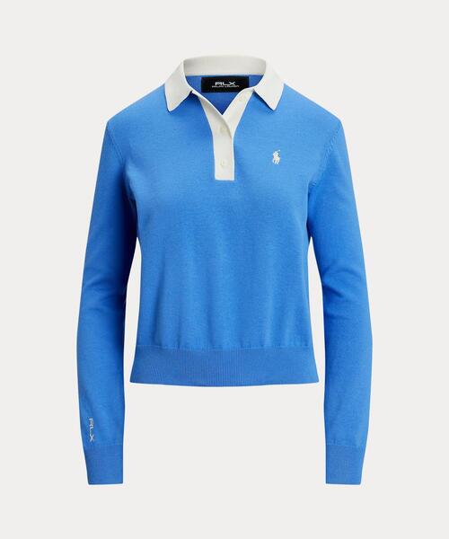 ニット セーター パフォーマンス ポロカラー セーター レディース POLO GOLF ニット セーター パフォーマンス ポロカラー