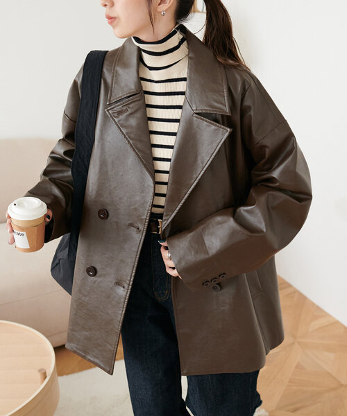 Discoat（ディスコート） コート FREE ブラウン レディース : ZOZOTOWN