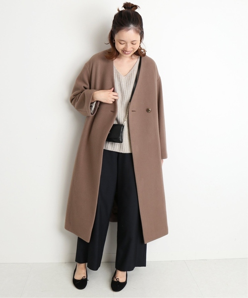 SLOBE IENA（スローブイエナ） ノーカラーコート FREE ベージュ