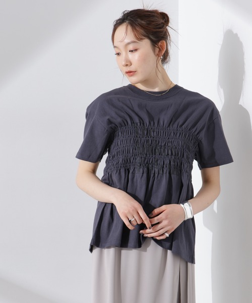 tシャツ RUSSELL ATHLETIC/別注 Jersey Shirring T レディース