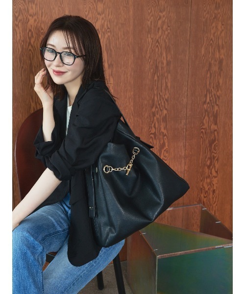 【3月末まで】LOWELL Things トートバッグ　黒 LOWELL things Things / ロウェルシングス オシゴトトートバッグ