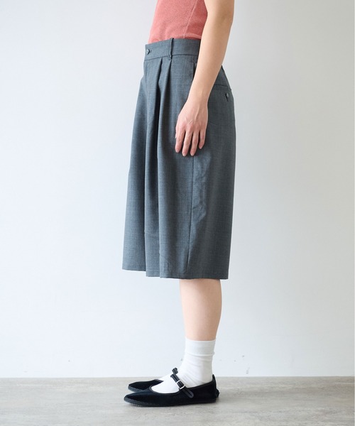 yuni サマーウールショートパンツ AMBIDEX Store ○ウォッシャブルサマーウール ハーフパンツ(F