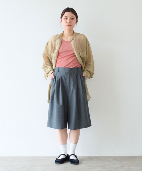 yuni サマーウールショートパンツ AMBIDEX Store ○ウォッシャブルサマーウール ハーフパンツ(F