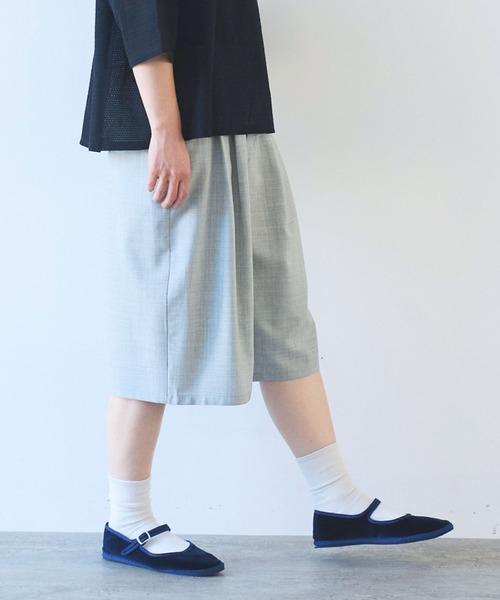 yuni サマーウールショートパンツ AMBIDEX Store ○ウォッシャブルサマーウール ハーフパンツ(F