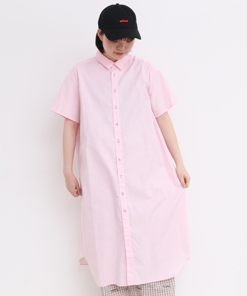 しろくま　ICHI ホワイト半袖 シャツワンピース KOEISTORE ワンピース レディース シャツワンピース 春 夏 春夏