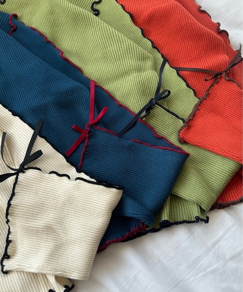 「kutir」 タートルネックニット FREE グリーン レディース_画像2