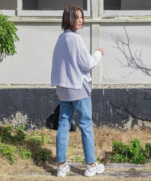 LAUTREAMONT ニット セーター ドライタッチバスケット編みニット