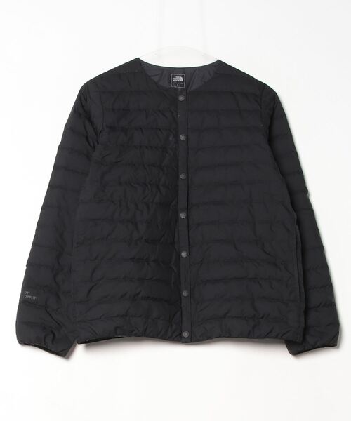 美品 自由区 ダウンジャケット ノーカラー 洗える ブラック 44 THE NORTH FACE（ザ ノースフェイス） ダウンジャケット LARGE