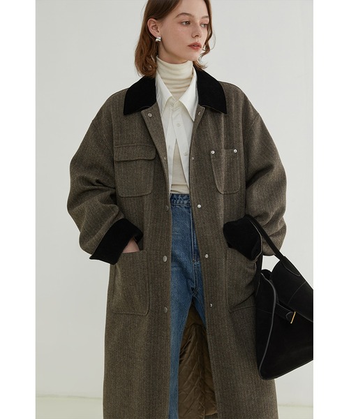 Fano Studios」 ステンカラーコート M ブラウン系その他 レディース