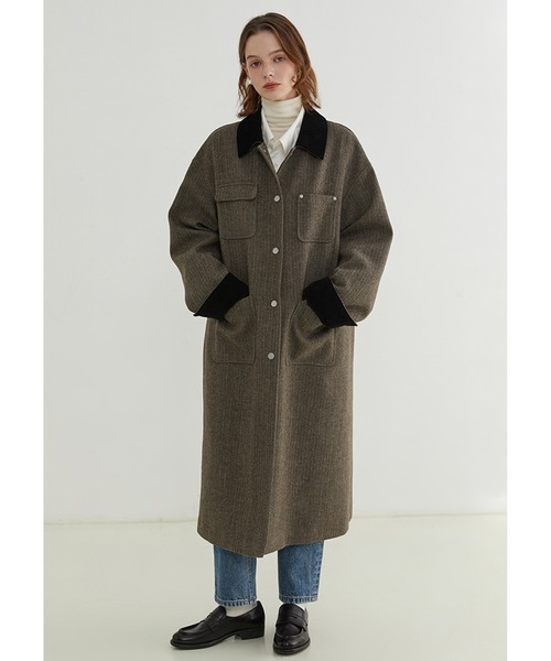 Fano Studios」 ステンカラーコート M ブラウン系その他 レディース