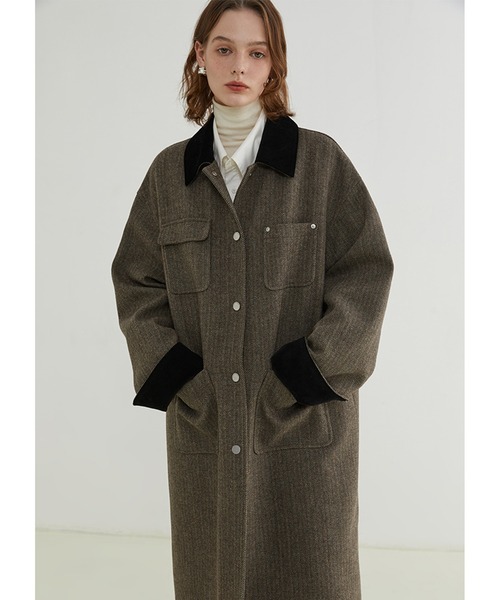 Fano Studios」 ステンカラーコート M ブラウン系その他 レディース