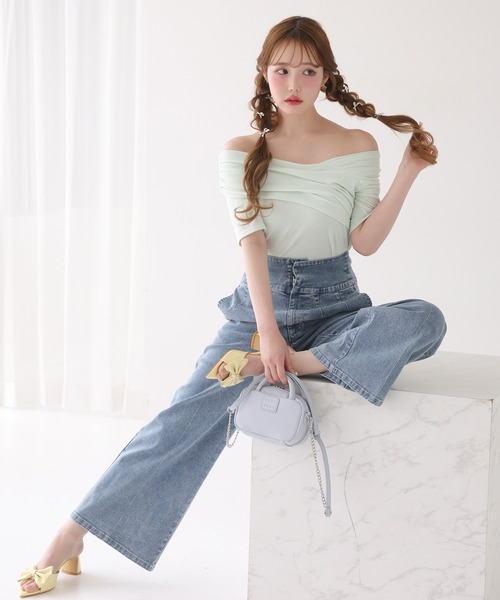 one after another NICE CLAUP tシャツ クロストップス レディース