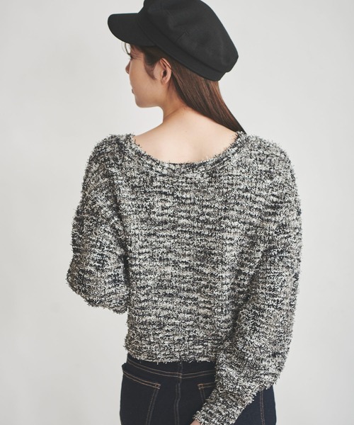 「31 Sons de mode」 Vネックニット 36 オフホワイト レディース_画像7