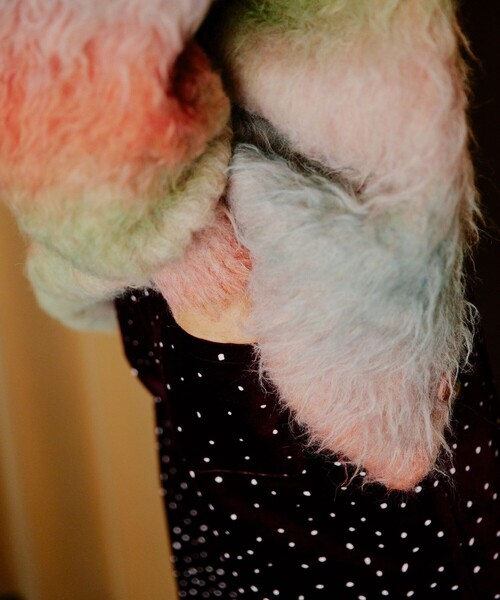 「Freada」 ニットカーディガン ONE SIZE ベージュ レディース_画像3