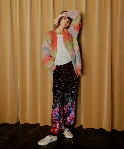 「Freada」 ニットカーディガン ONE SIZE ベージュ レディース_画像4