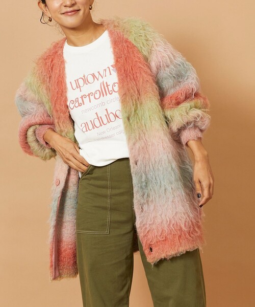 「Freada」 ニットカーディガン ONE SIZE ベージュ レディース_画像8