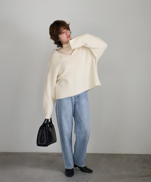 select MOCA（セレクトモカ） 長袖ニット FREE アイボリー レディース