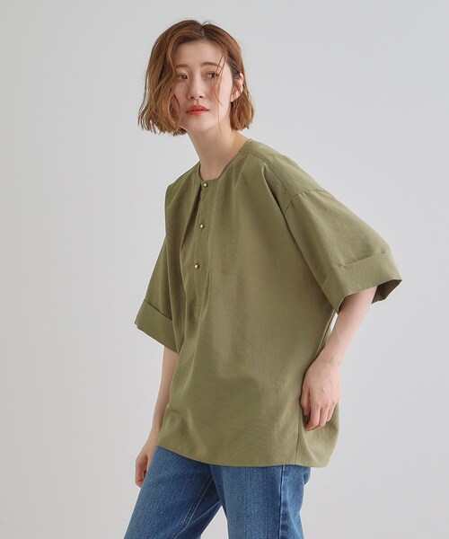ブラウス シャツ ドルマンタックシャツ レディース grove ブラウス シャツ ドルマンタックシャツ レディース