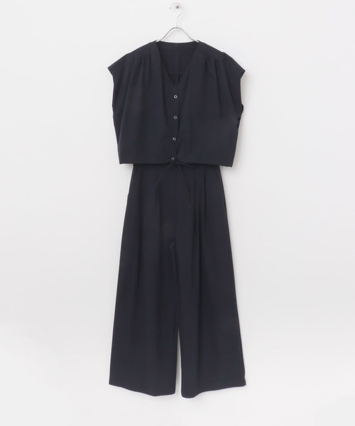 ❤︎リネン100%クロップド丈リボンスリーブ ブラウス❤︎ROSSO❤︎ F by ROSSO セットアップ ROSSO 撥水クロップドブラウス+ワイド