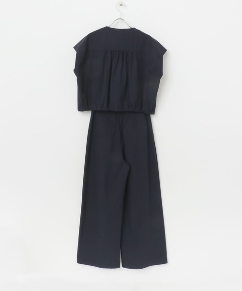 F by ROSSO セットアップ ROSSO 撥水クロップドブラウス+ワイド