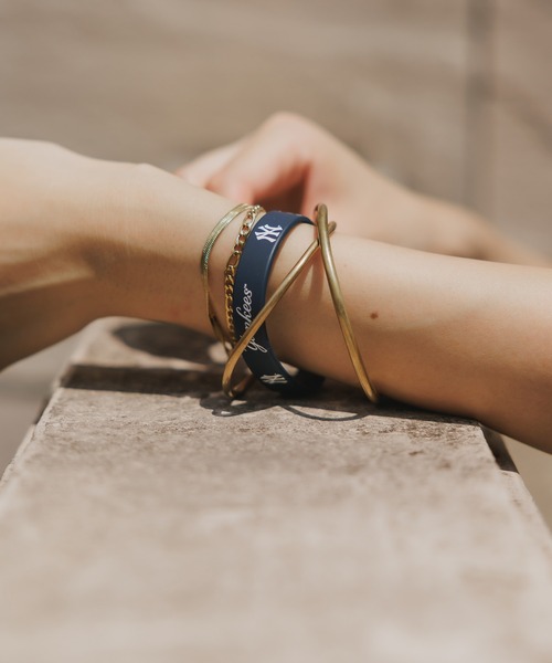 MLB バングル MLB/エムエルビー YANKEES RUBBER BRACELETS ラバー