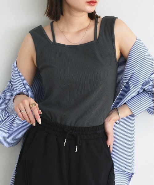 タンクトップ ノースリーブ スウィッチリブ2WAYタンク / Switch Rib 2WAY Tank レディース Switch Rib 2WAY Tank