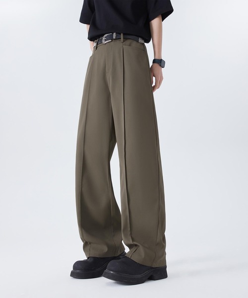 aimoha（アイモハ） スラックス ゆったりスラックス メンズ : ZOZOTOWN