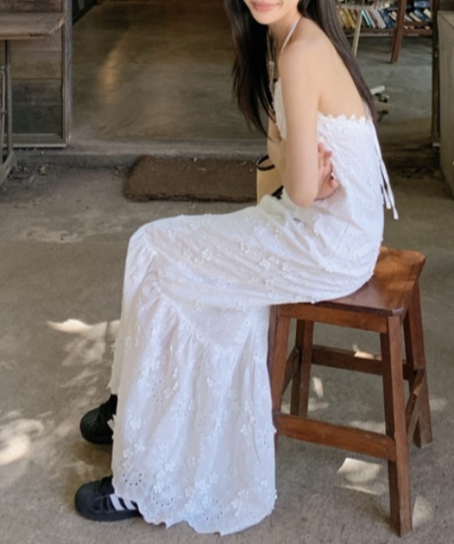 FREE STYLISTS ワンピース YUGA_YGMC Embroidered camisole