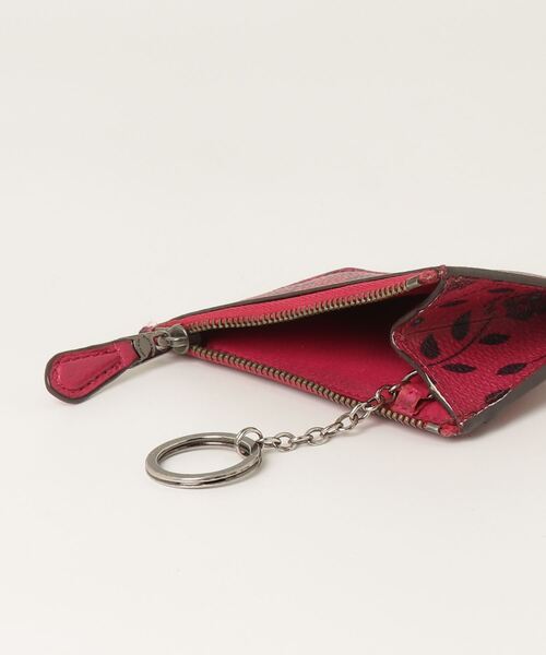 COACH 「COACH」 花柄カードケース - レッド レディース