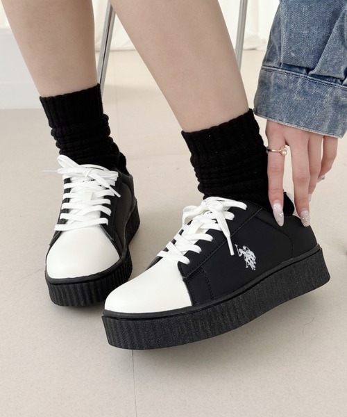 【WH】【U.S.POLO.ASSN】厚底スニーカー U.S. POLO ASSN.（ユーエスポロアッスン） スニーカー U.S. POLO ASSN