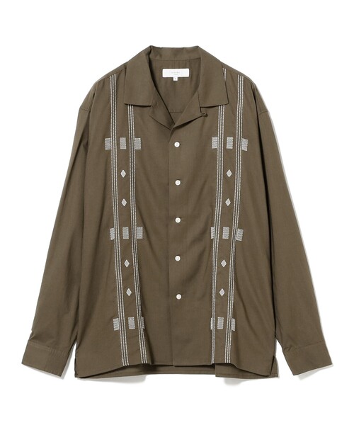 B：MING by BEAMS（ビーミング by ビームス） シャツ 刺繍 オープン