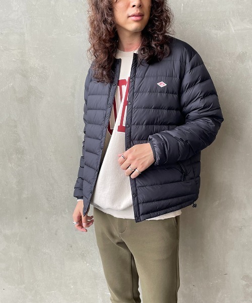 Danton（ダントン） ダウンジャケット L オリーブ レディース