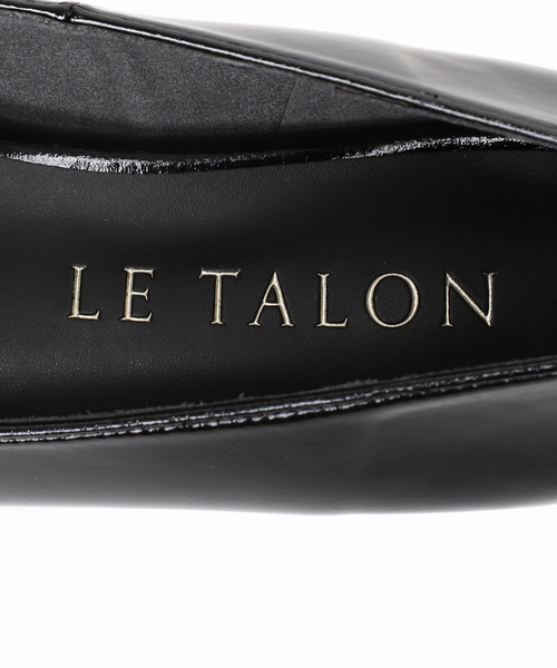 LE TALON シューズ ポインテッドストラップリボンフラット