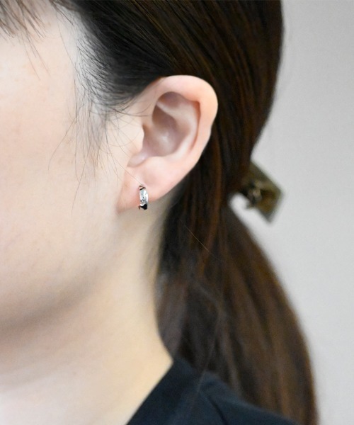 sowi ピアス K10WG ムーンピアス 3×10 レディース : ZOZOTOWN Yahoo!店