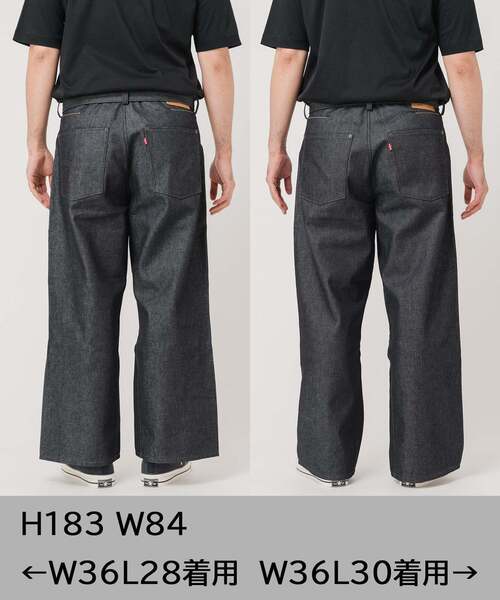 パンツ Levi's/Belted denim trousers Levi's ジーンズ LEVI'S(R)/リーバイス(R) 別注 TWISTED BELTED