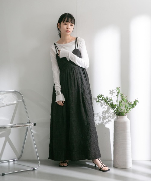 KBF（ケービーエフ） キャミソールワンピース ONE パープル レディース