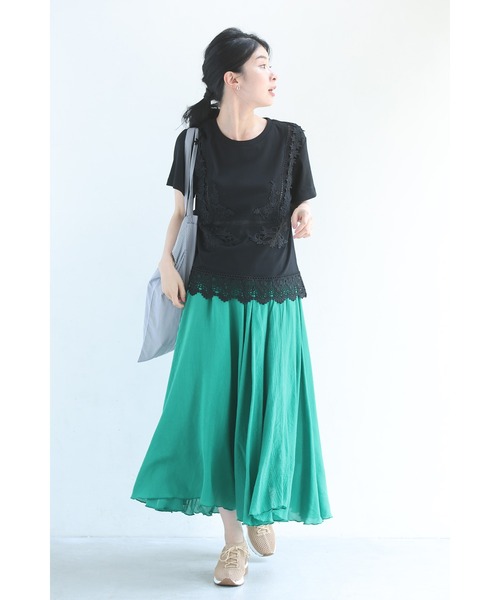 cawaii tシャツ 日常にひと匙のエレガント レースTシャツ レディース