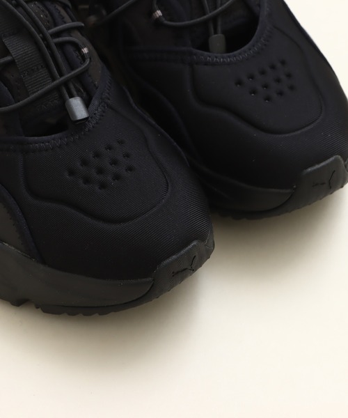 「PUMA」 ローカットスニーカー 24.5cm ブラック レディース